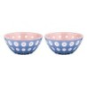 Set of 2 Bowls 12cm Pink/White/Blue - Le Murrine