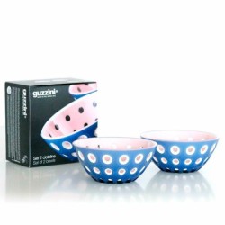 Set of 2 Bowls 12cm Pink/White/Blue - Le Murrine
