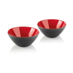 Set of 2 M Bowls Black/Red - My Fusion