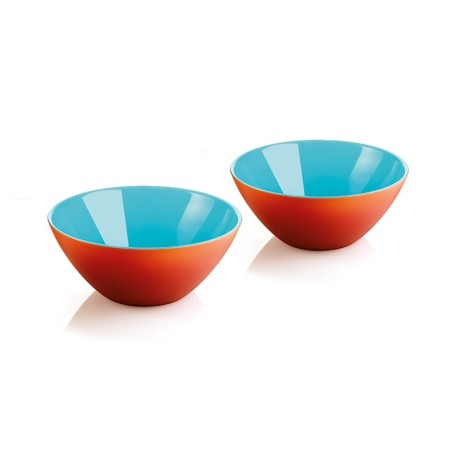 Conjunto de 2 Taças S Coral/Azul- My Fusion