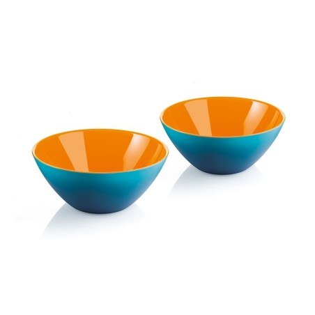 Set of 2 M Bowls Blue/Orange - My Fusion