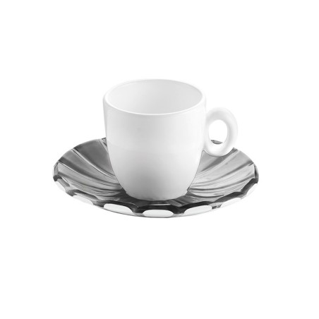 Set of 6 Espresso Cups Grey - Grace