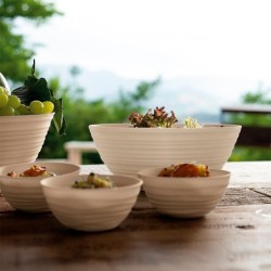 L Bowl with Lid Milk White - Tierra