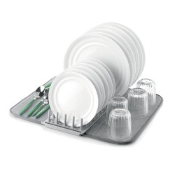 Dish Drainer with Mat Grey - Dry&Safe