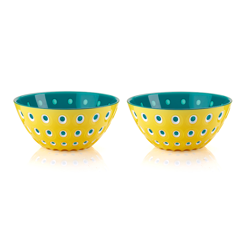 Juego de 2 Boles Ø12cm Amarillo, Blanco y Azul - Le Murrine