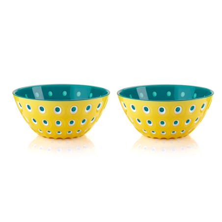 Juego de 2 Boles Ø12cm Amarillo, Blanco y Azul - Le Murrine