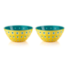 Juego de 2 Boles Ø12cm Amarillo, Blanco y Azul - Le Murrine