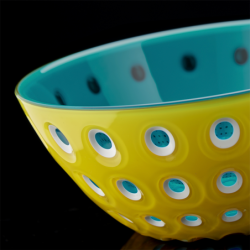Set of 2 Bowls Ø12cm Yellow, White and Aquamarine - Le Murrine