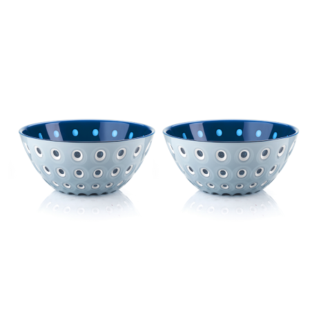 Conjunto de 2 Taças Ø12cm Azul Claro, Branco e Azul - Le Murrine