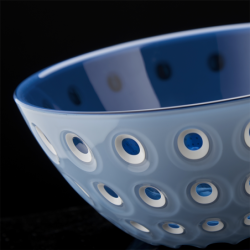 Juego de 2 Boles Ø12cm Azul Claro, Blanco y Azul - Le Murrine