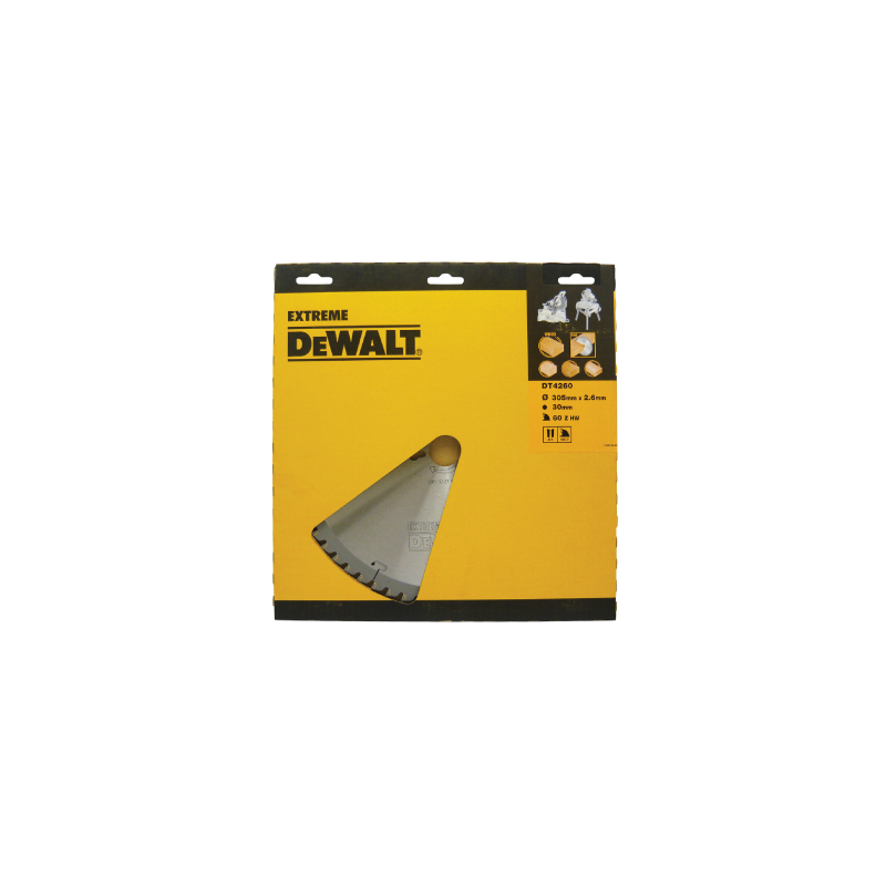 Hoja para sierra de cortes de calidad  DeWalt (305mm x 30mm x 60D)