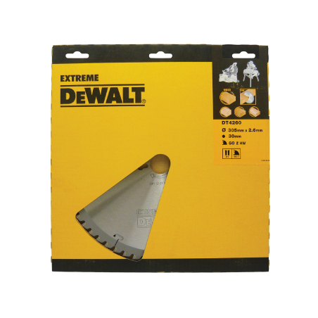 Hoja para sierra de cortes de calidad  DeWalt (305mm x 30mm x 60D)