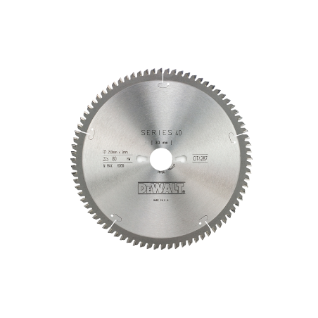 Serra circular estacionária para corte em madeira  DeWalt (250mm x 30mm x 80D)