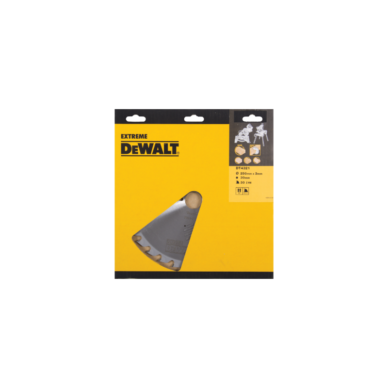 DeWalt Construction blade for general cuts  (250mm x 30mm x 30T)
