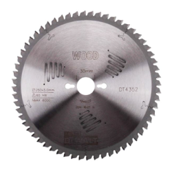 Serra circular estacionária de corte de qualidade  DeWalt (250mm x 30mm x 60D)