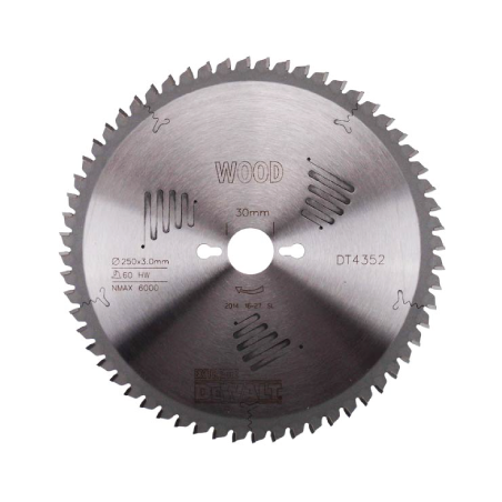 Serra circular estacionária de corte de qualidade  DeWalt (250mm x 30mm x 60D)