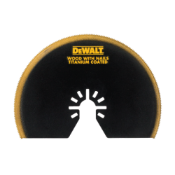 Hoja de sierra de titanio para multi-herramienta oscillante segmentada DeWalt (100mm)