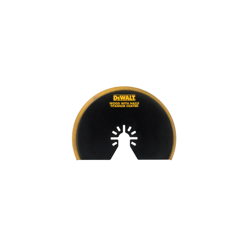 DeWalt Multi tool oscillating semi-circle titanium blade (100mm) DeWalt Multi tool oscillating semi-circle titanium blade (100mm)