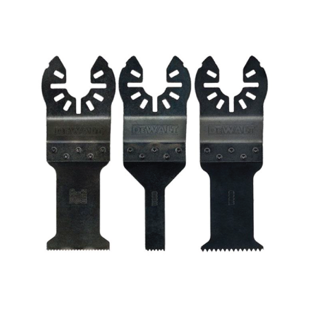 Juego de 3 hojas de sierra para multi-herramienta oscillante DeWalt (DT20701-QZ, DT20706- QZ, DT20704-QZ)