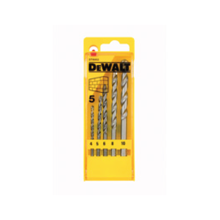 Juegos de 5 brocas para piedra DeWalt 4,5,6,8,10mm