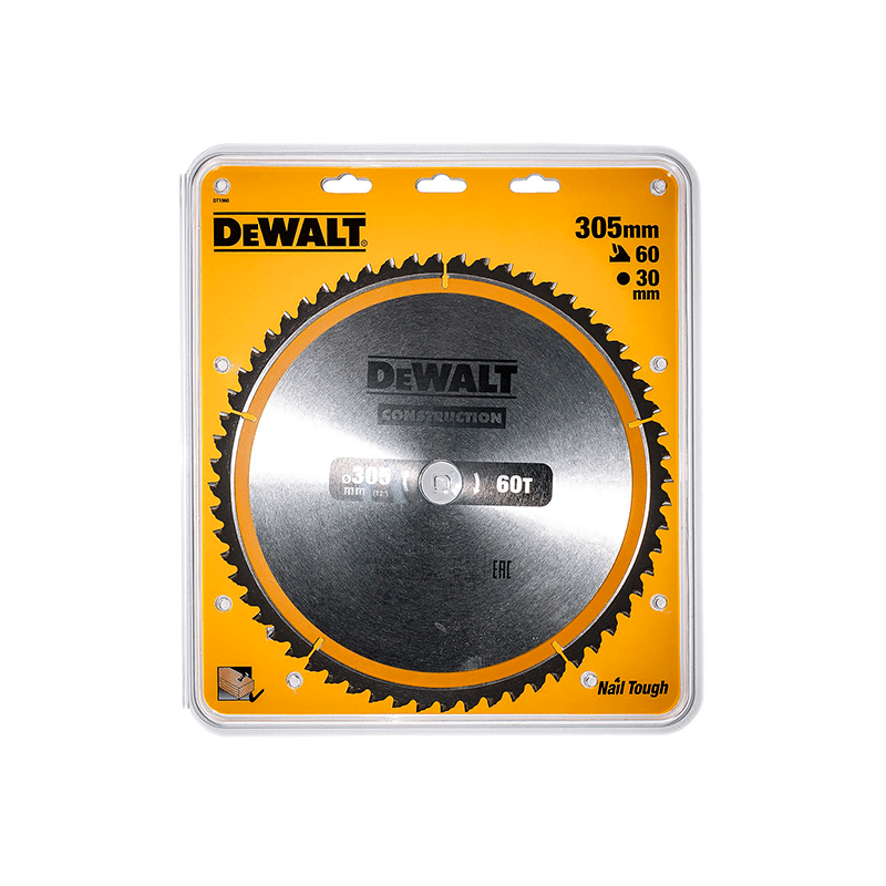 Hoja para sierra circular estacionaria DeWalt (305mm x 30mm x 60D) Hoja para sierra circular estacionaria DeWalt (305mm x 30mm x 60D)