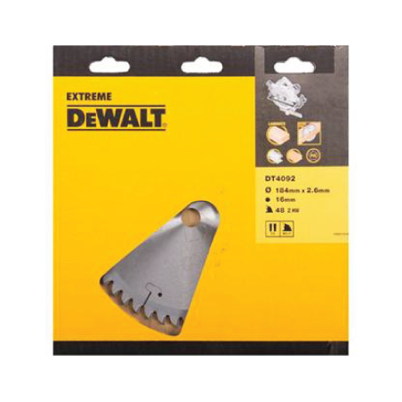 Lâmina para serra circular portátil para construção Extreme  DeWalt (184mm x 16mm x 48D)