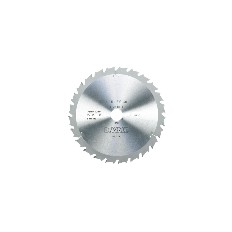 DeWalt Construction blade for use on radial arm saws (250mm x 30mm  x 24T)