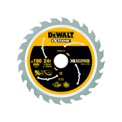 DeWalt portable XR Flexvolt saw blade (190mm x 30mm x 24T)