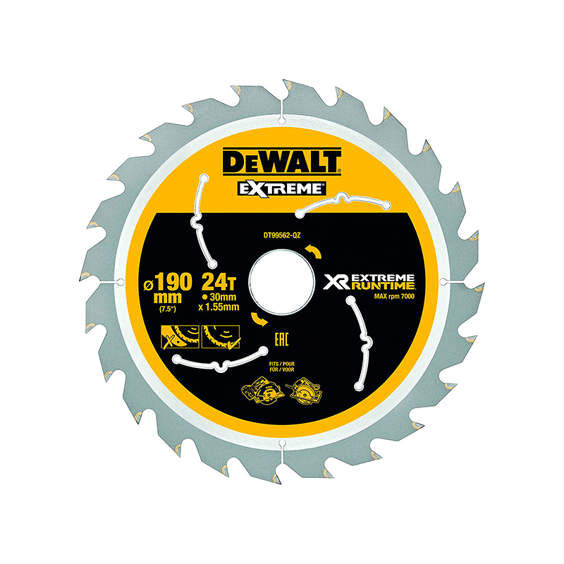 DeWalt portable XR Flexvolt saw blade (190mm x 30mm x 24T) DeWalt portable XR Flexvolt saw blade (190mm x 30mm x 24T)