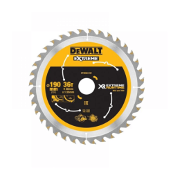 DeWalt portable XR Flexvolt saw blade (190mm x 30mm x 36T)