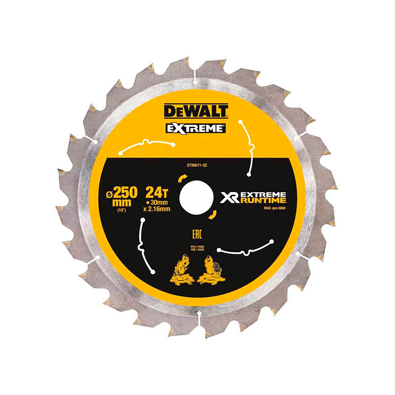 DeWalt XR Flexvolt saw blade (250mm x 30mm x 24T) DeWalt XR Flexvolt saw blade (250mm x 30mm x 24T)