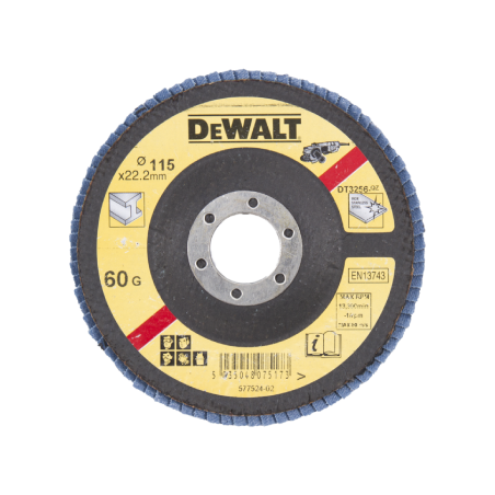 10 DeWalt Flap Disc Angled 115xG60