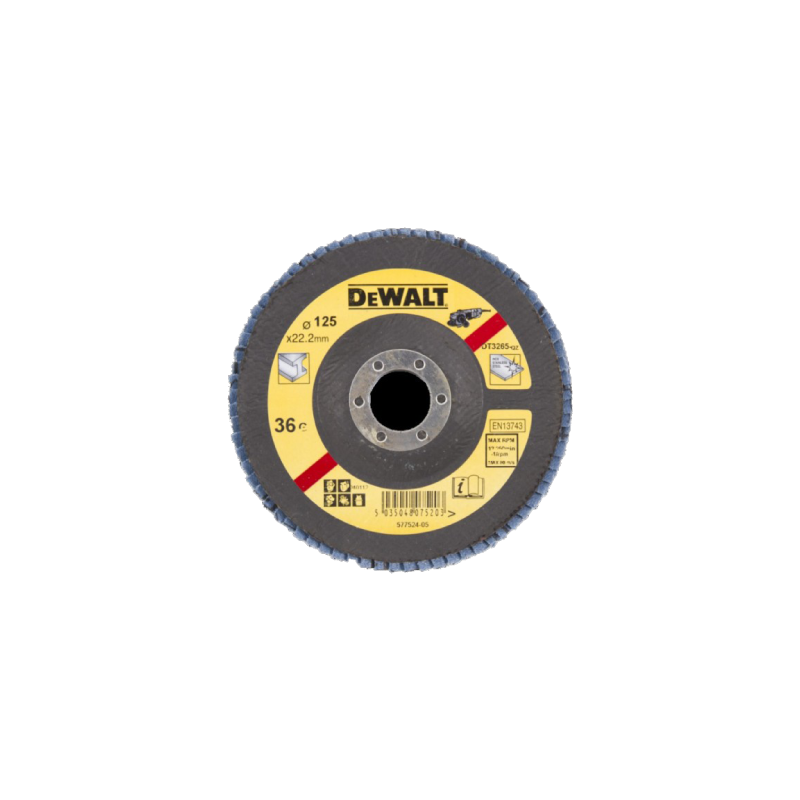 10 DeWalt Flap Disc Angled 125xG36