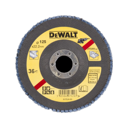 10 Discos Lamelados Cóncavos DeWalt 125xG36