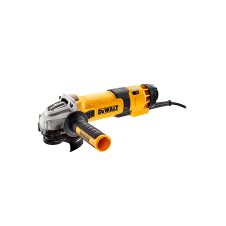Mini-amoladora DeWalt 125mm 1500W Electrónica + Embrague + Arranque Suave + Bloqueo y Re-arranque