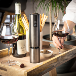 Electric Rechargeable Lithium-Ion Corkscrew Carbone - Elis Touch