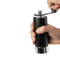 Moinho de Sal com Pega Preto/Inox 18cm - Isen U'Select