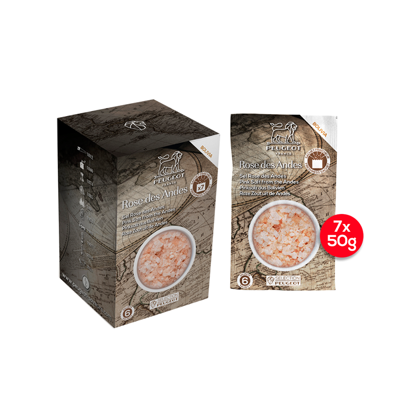 Sachets of Bolivian Pink Rock Salt 350gr Sachets of Bolivian Pink Rock Salt 350gr
