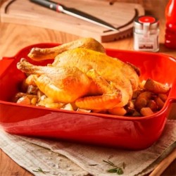 Fuente de Horno Rectangular 32cm Rojo - Appolia