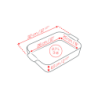 Rectangular Baker 32cm Red - Appolia