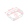 Rectangular Baker 25cm Red - Appolia