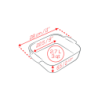 Square Baker 28cm Slate - Appolia