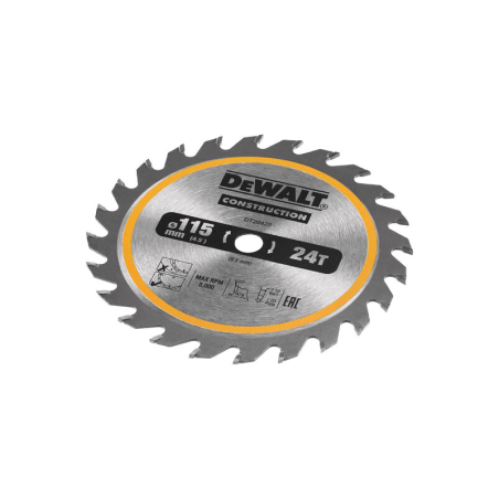 Disco para Serra Circular 115X10mm 24D DEWALT