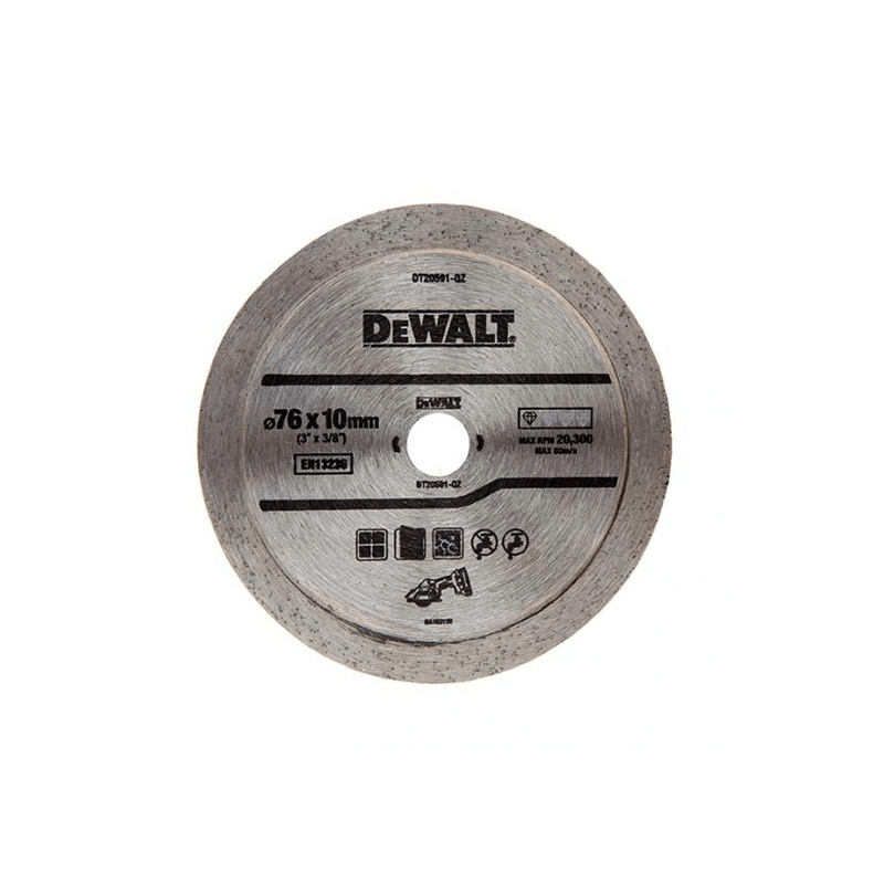 Disco Borde Diamantado Continuo 75mm DeWALT Disco Borde Diamantado Continuo 75mm DeWALT