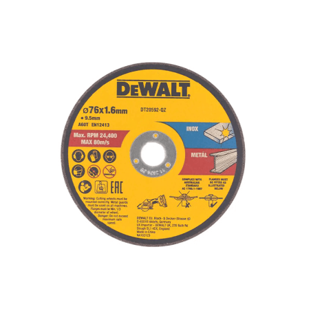 Ø76mm Disco abrasivo de metal/acero inoxidable DeWALT