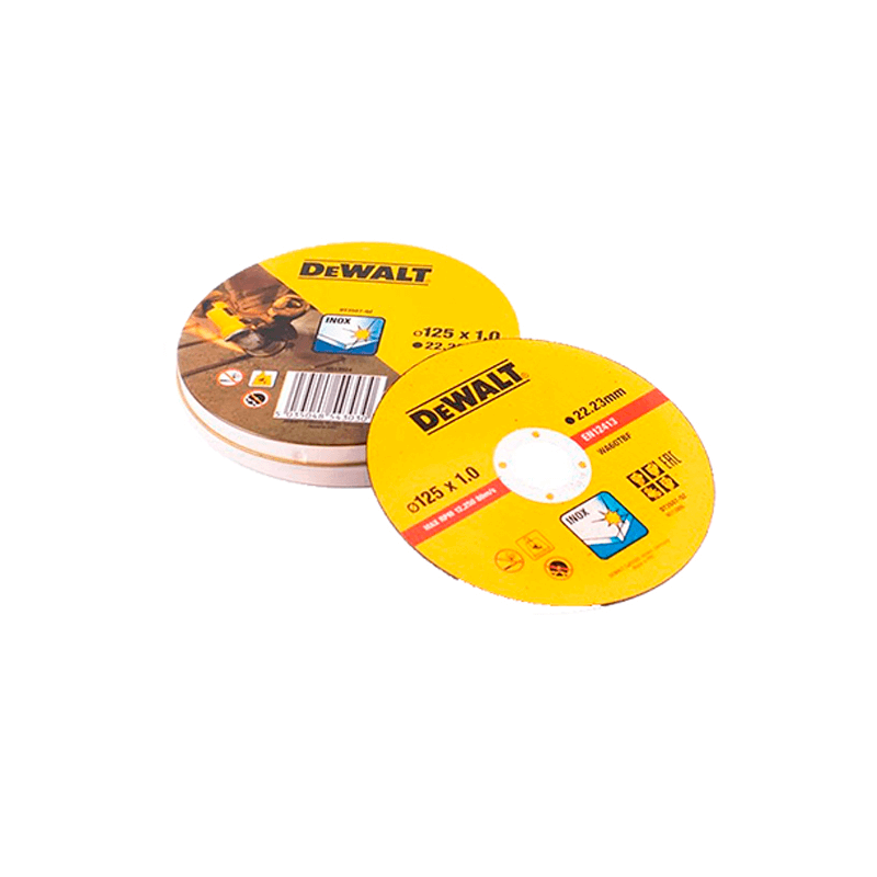 10 Discos De Corte De Alto Rendimiento Para Acero Inoxidable - No Osa DeWalt 125mmx1mm