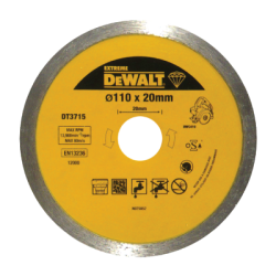Disco de diamante para DWC410 corte en seco y húmido DeWalt (110 x 20 x 8mm)