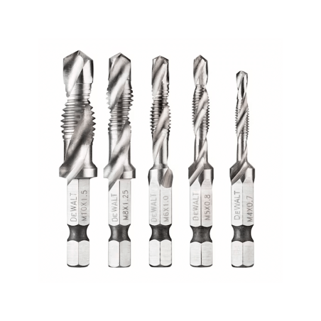 Dewalt POWER-TOOLS 5 Piece Kit Metric Threaded Drill Bits X