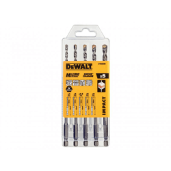 Juego de 5 Brocas Multi Material  DeWalt 4, 5, 5.5, 6, 8 mm