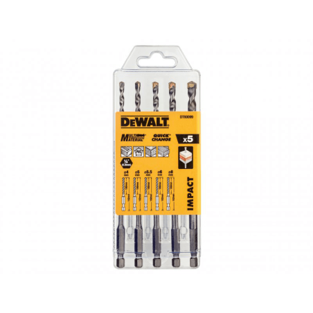 Juego de 5 Brocas Multi Material  DeWalt 4, 5, 5.5, 6, 8 mm